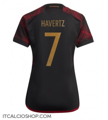 Germania Kai Havertz #7 Seconda Maglia Femmina Mondiali 2022 Manica Corta